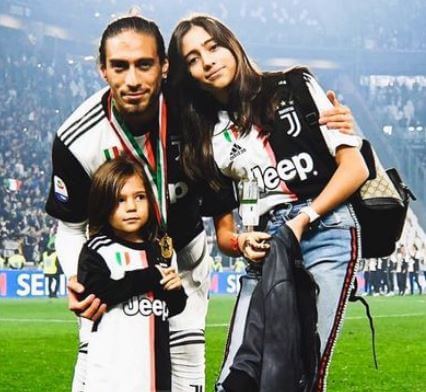 Natalia boyfriend Martin Caceres and children.